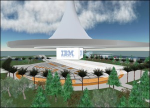 Here is a visual of the online conference IBM held using Second Life hosting over 200 members